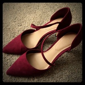 ALDO Burgandy Heels SIZE 7